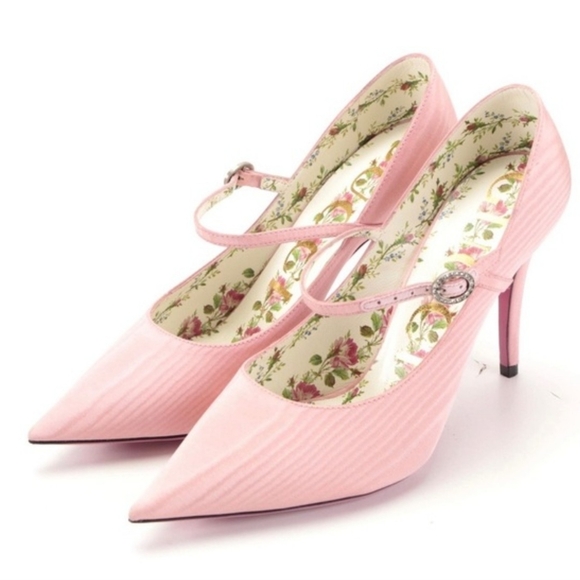 GUCCI Virginia Mary Jane shoes 37 - Picture 1 of 16